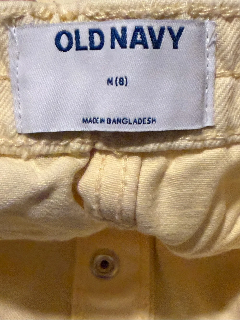 Old Navy Pale Yellow Button-Front Girls' Skirt 6/7